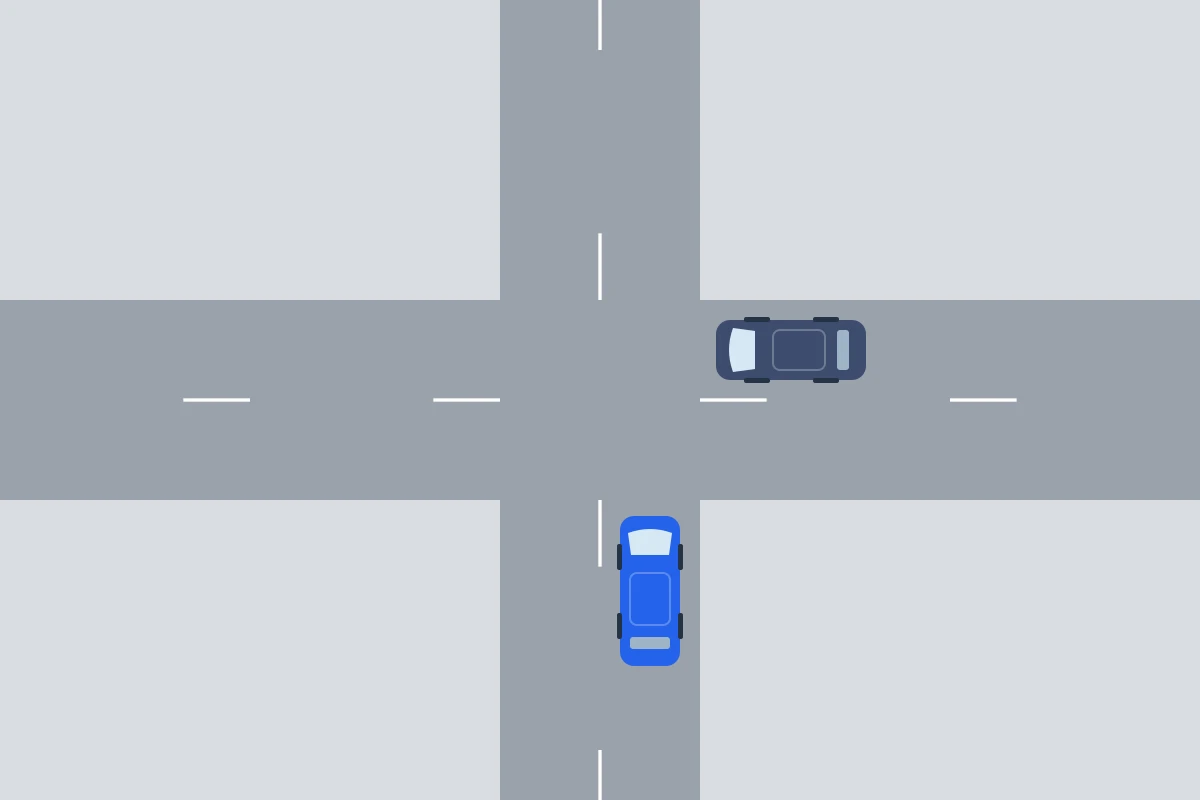 Sin señales que regulen el paso y sin excepciones, el coche que tienes a tu derecha pasa antes.