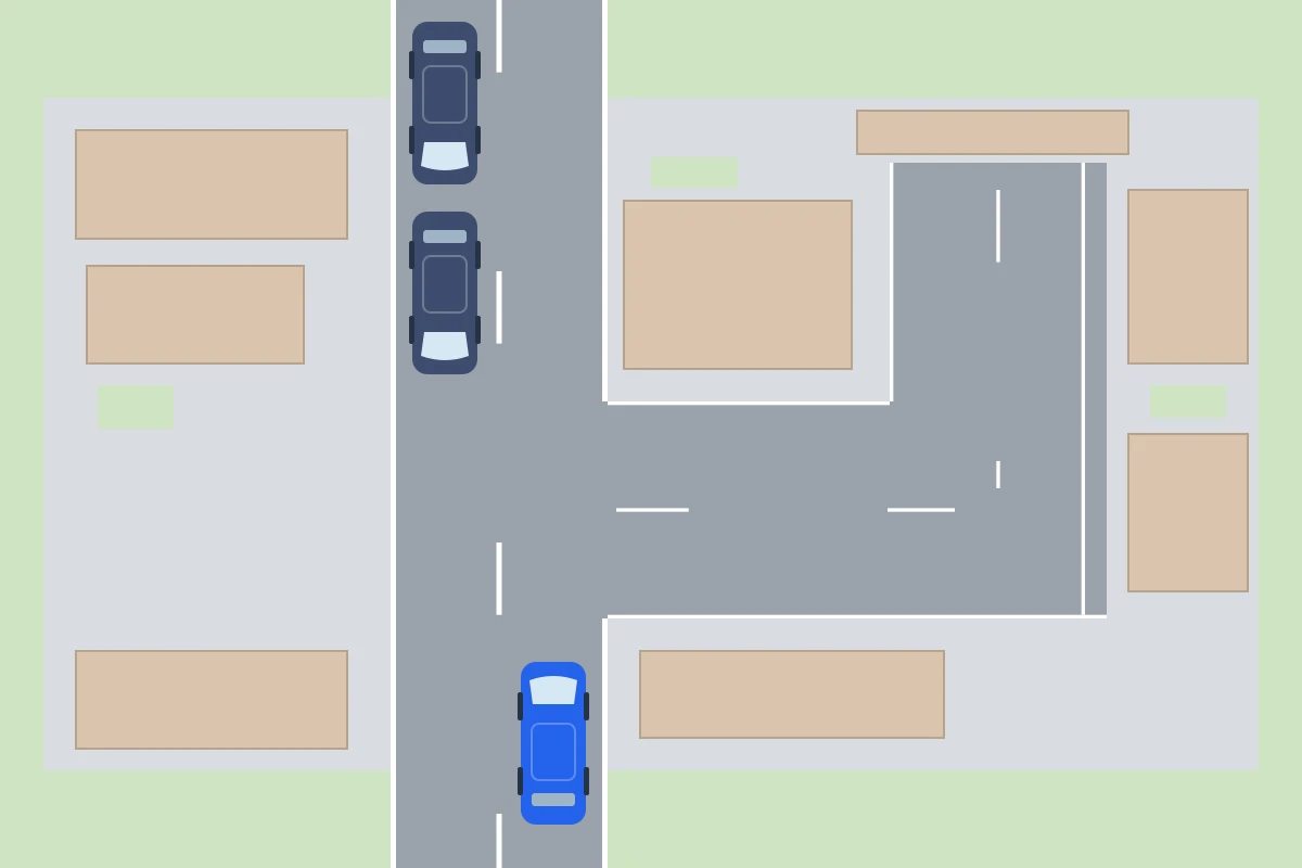 Sin variante accesible, la carretera que cruza el poblado es una travesía; la calle lateral es una vía urbana.