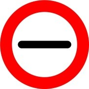 Señal: Prohibición de pasar sin detenerse