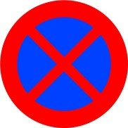 Señal: Parada y estacionamiento prohibido
