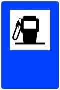 Señal: Surtidor de carburante: situación de un surtidor o estación de servicio de carburante