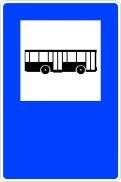 Señal: Parada de autobuses: lugar reservado para la parada de autobuses