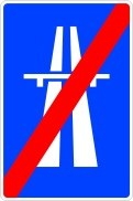 Señal: Fin de autopista