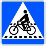 Señal: Situación de un paso para ciclistas