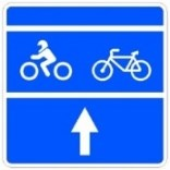 Señal: Avanza moto o bici