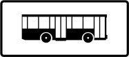 Señal: Aplicación de señalización a autobuses: la señal se refiere exclusivamente a autobuses